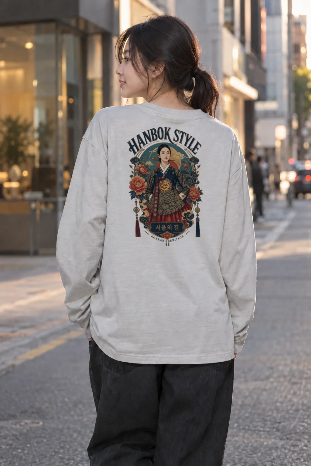 "Hanbok Style" Unisex Longsleeve T-shirt | Gildan 2400