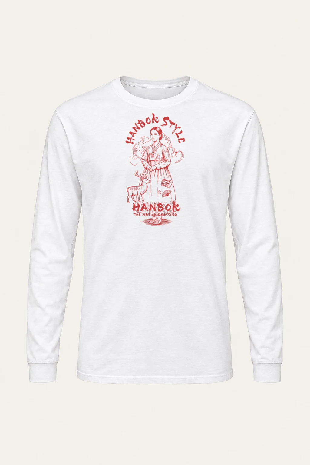 "Hanbok Style" Unisex Longsleeve T-shirt | Gildan 2400