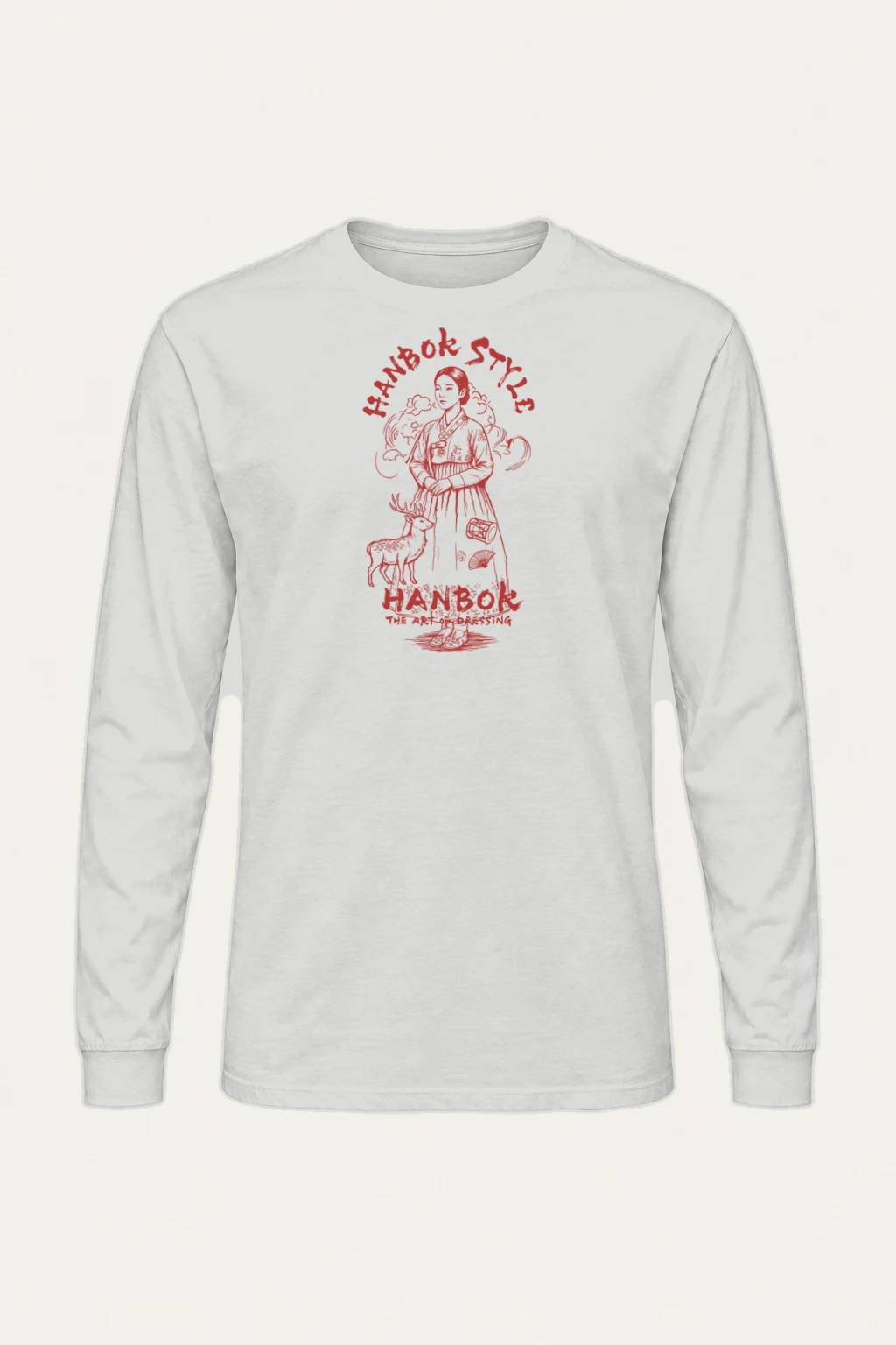 "Hanbok Style" Unisex Longsleeve T-shirt | Gildan 2400