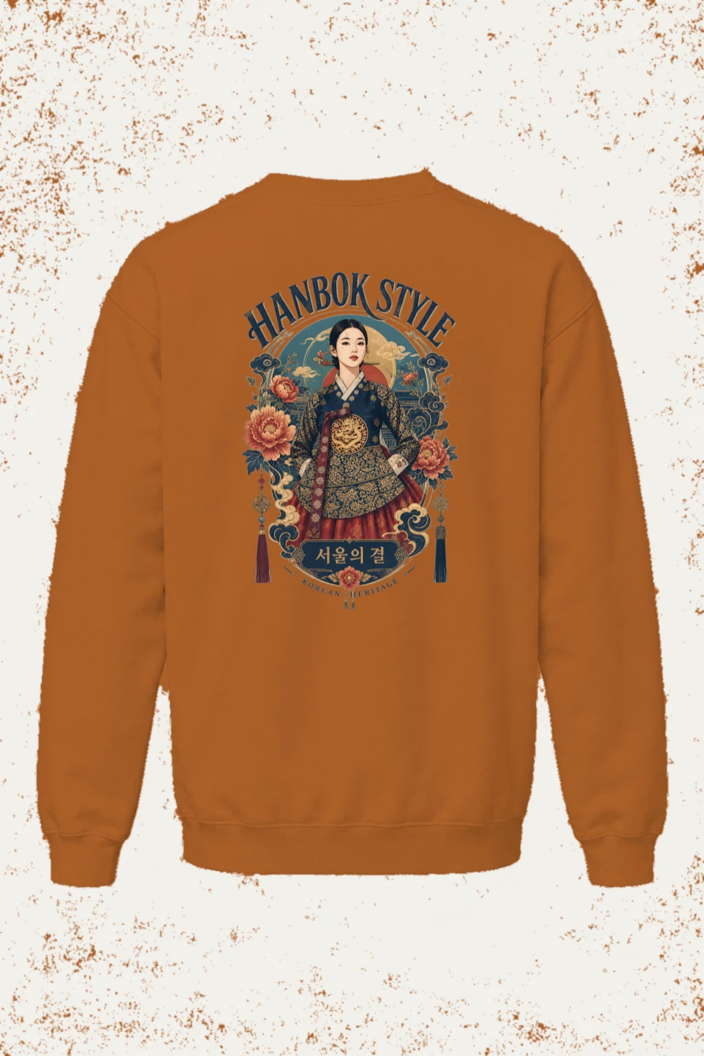 "Hanbok Style" Unisex Sponge Fleece Crewneck Sweatshirt | Bella + Canvas 3901