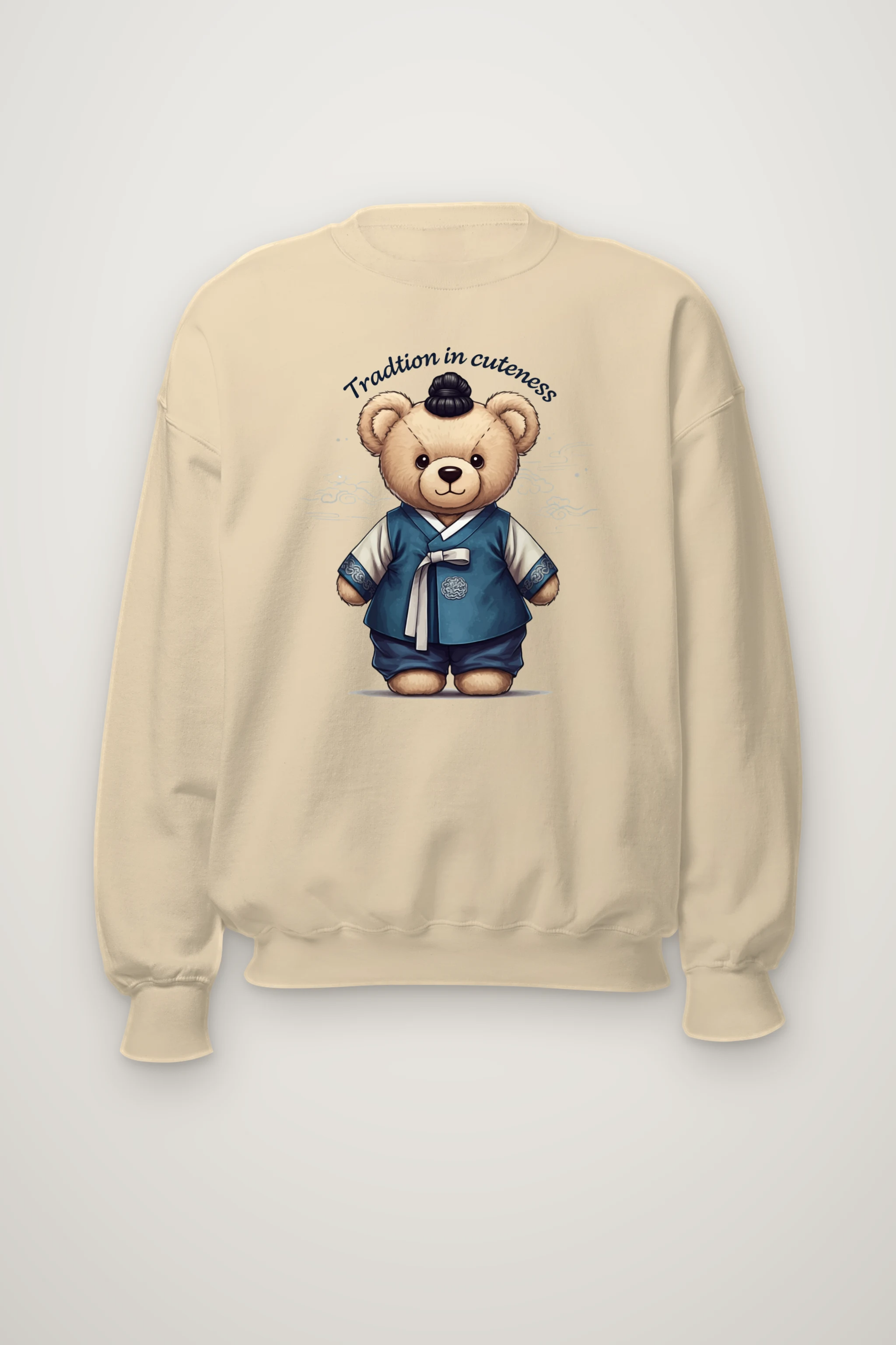 "Hanbok Teddy Bear" Heavy Blend Unisex Crewneck Sweatshirt