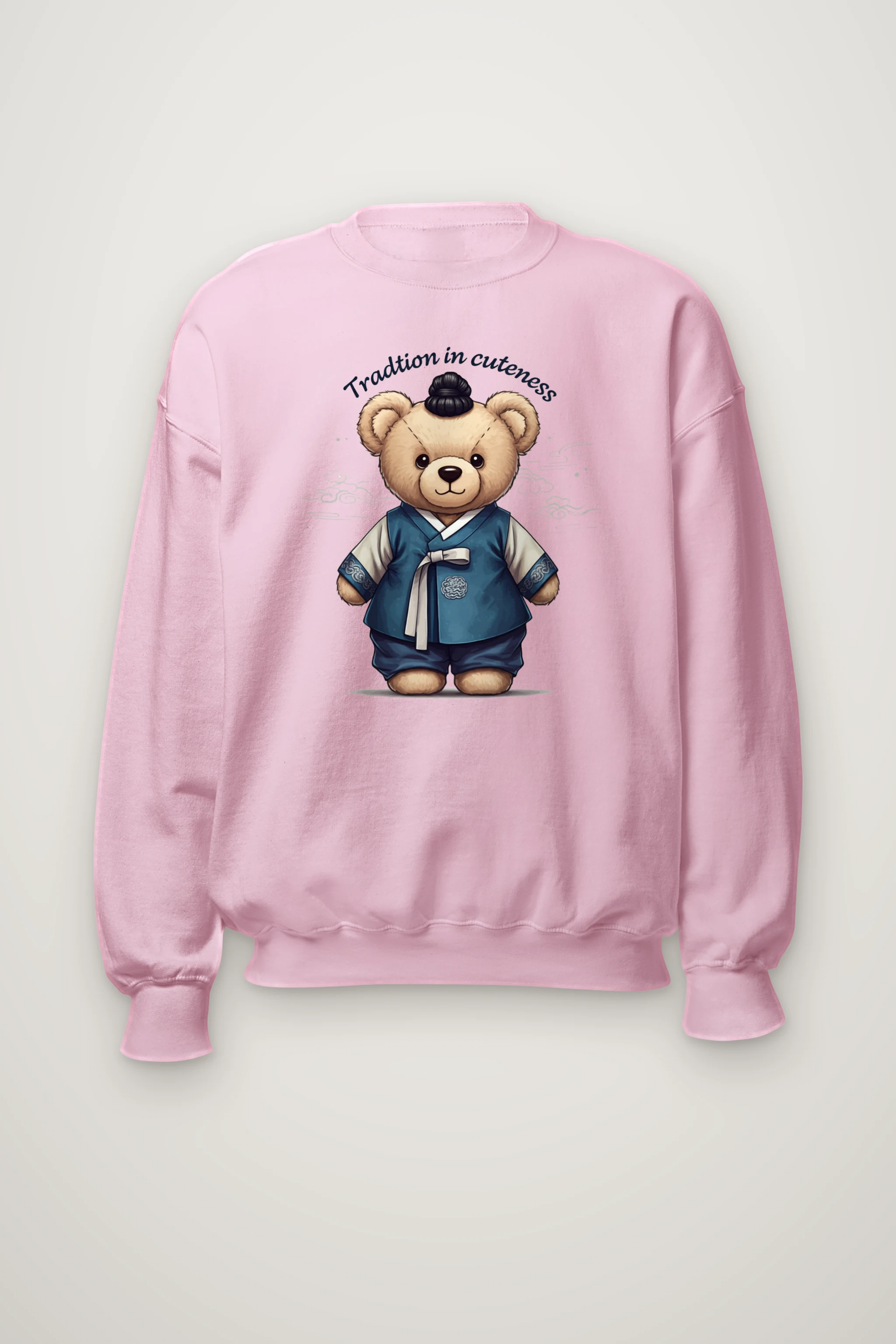 "Hanbok Teddy Bear" Heavy Blend Unisex Crewneck Sweatshirt
