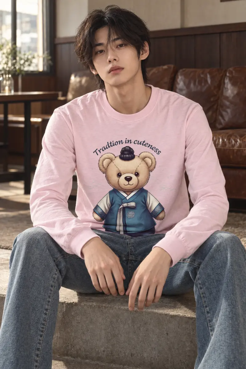 "Hanbok Teddy Bear" Unisex Longsleeve T-shirt