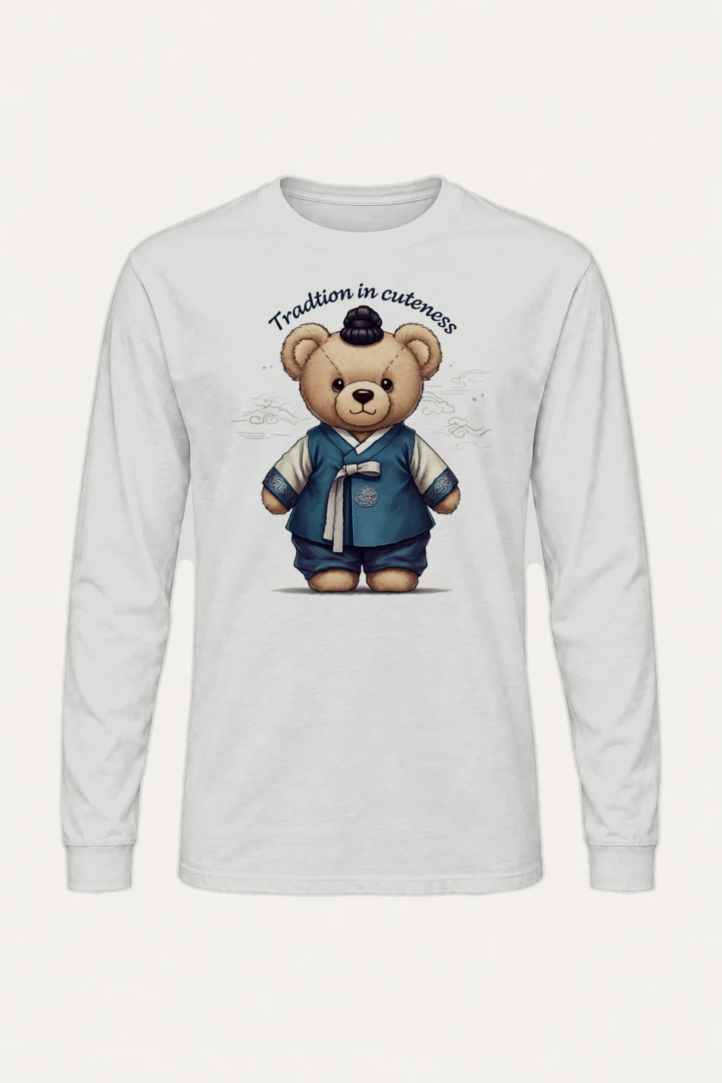 "Hanbok Teddy Bear" Unisex Longsleeve T-shirt | Gildan 2400