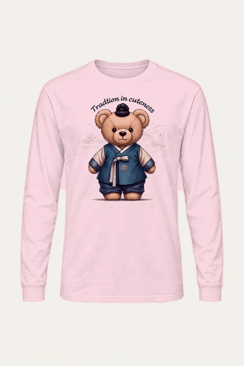 "Hanbok Teddy Bear" Unisex Longsleeve T-shirt | Gildan 2400