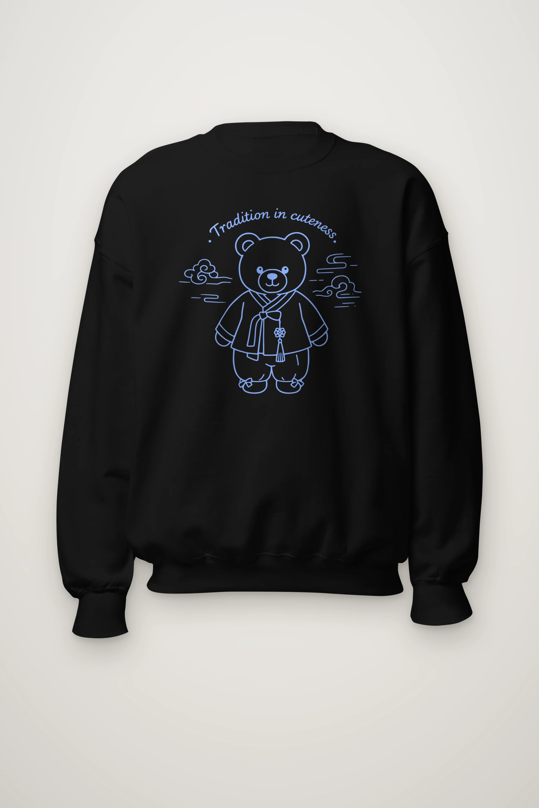 "Hanbok Teddy Clouds" Heavy Blend Unisex Crewneck Sweatshirt