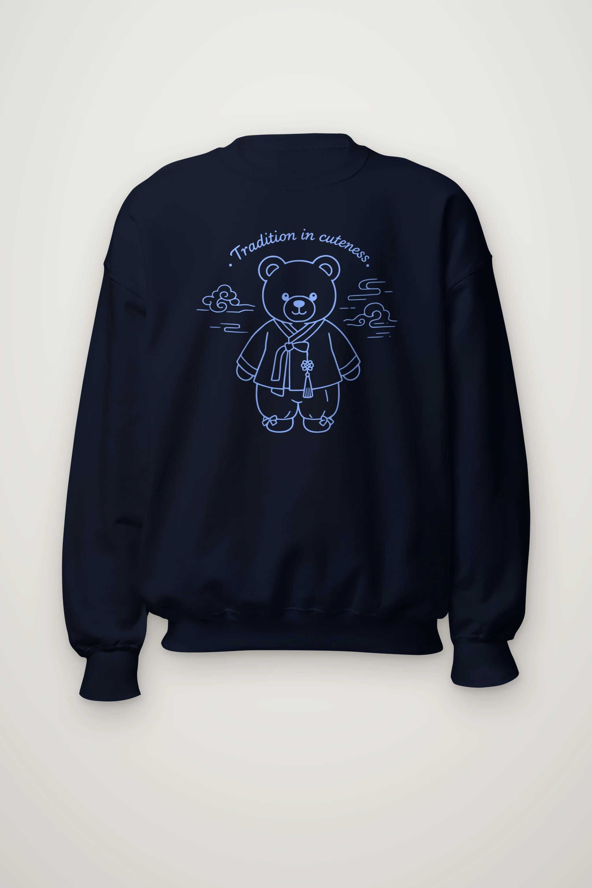 "Hanbok Teddy Clouds" Heavy Blend Unisex Crewneck Sweatshirt