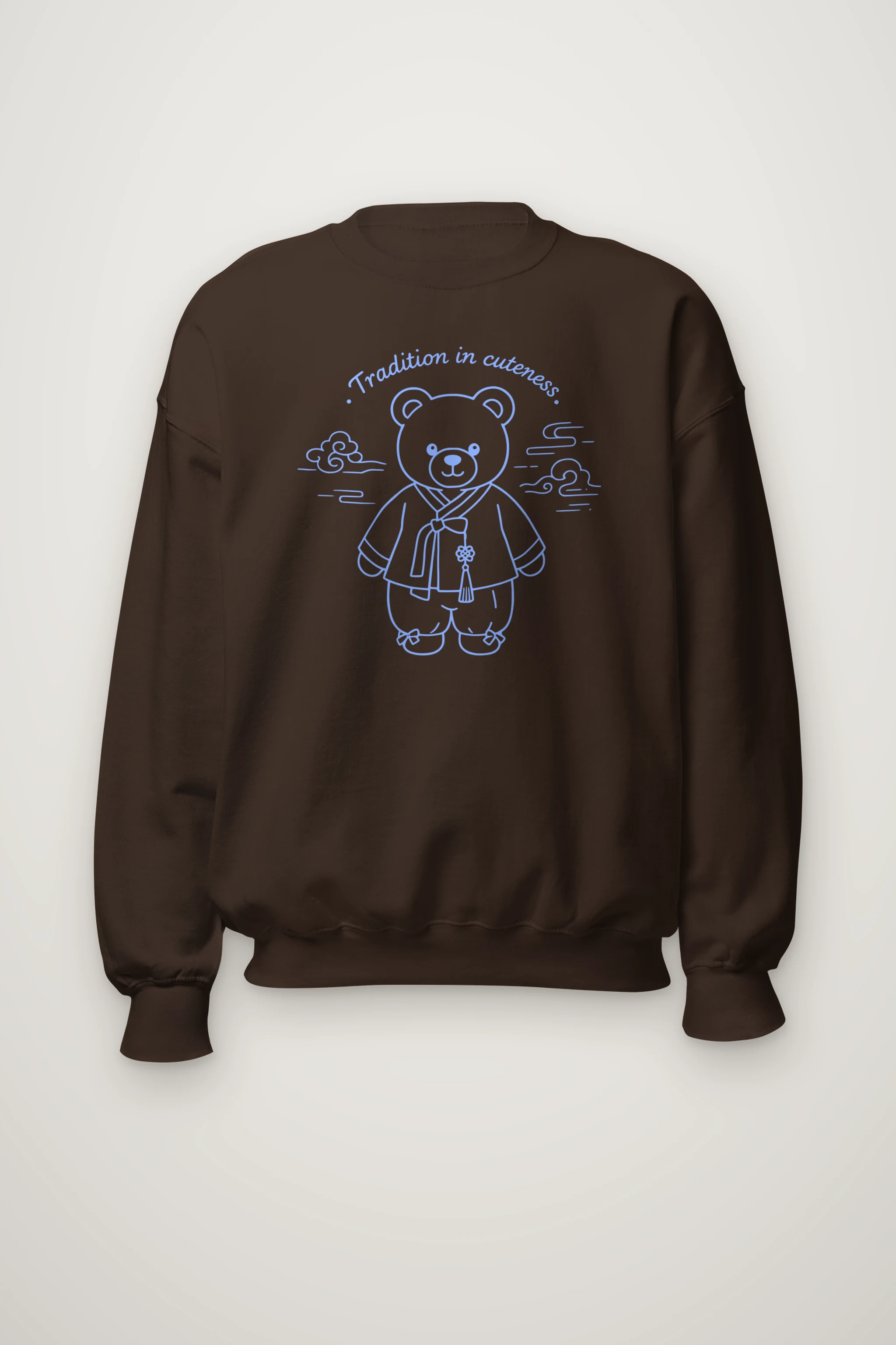 "Hanbok Teddy Clouds" Heavy Blend Unisex Crewneck Sweatshirt