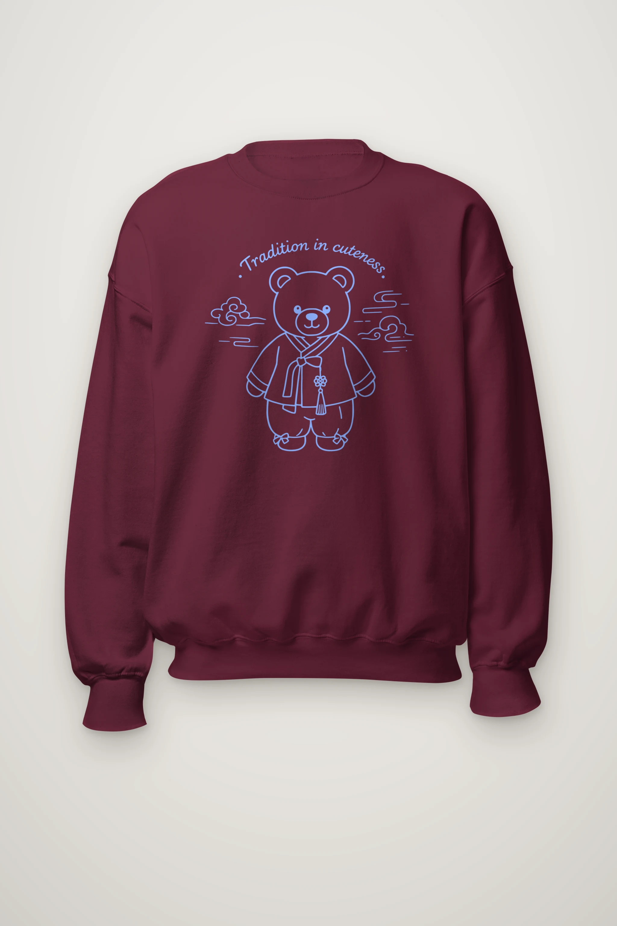 "Hanbok Teddy Clouds" Heavy Blend Unisex Crewneck Sweatshirt
