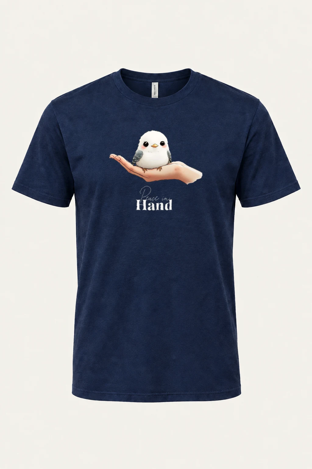 "Hand Bird" Heavyweight Unisex Crewneck T-shirt | Gildan 5000