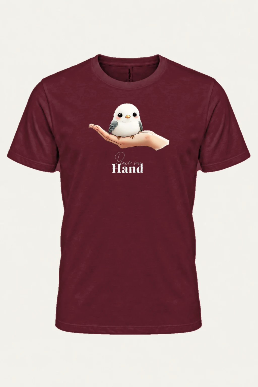"Hand Bird" Heavyweight Unisex Crewneck T-shirt | Gildan 5000