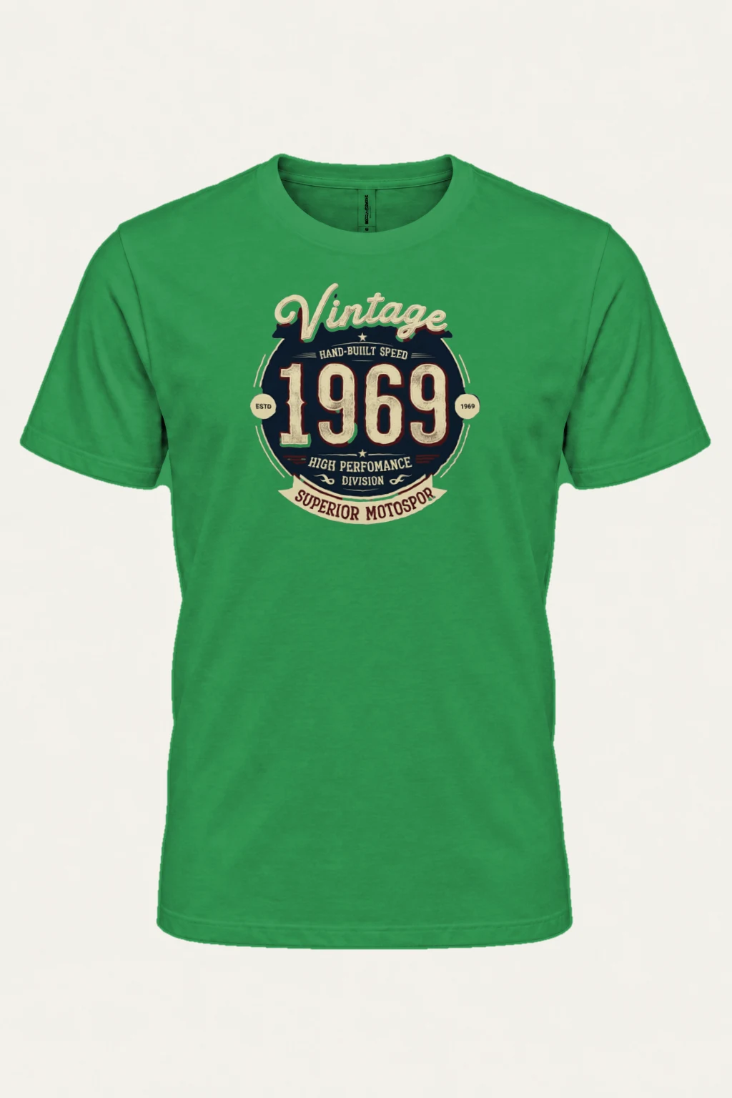 "Hand-Built Speed" Heavyweight Unisex Crewneck T-shirt | Gildan 5000