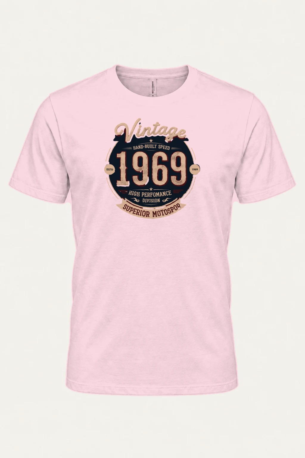 "Hand-Built Speed" Heavyweight Unisex Crewneck T-shirt | Gildan 5000