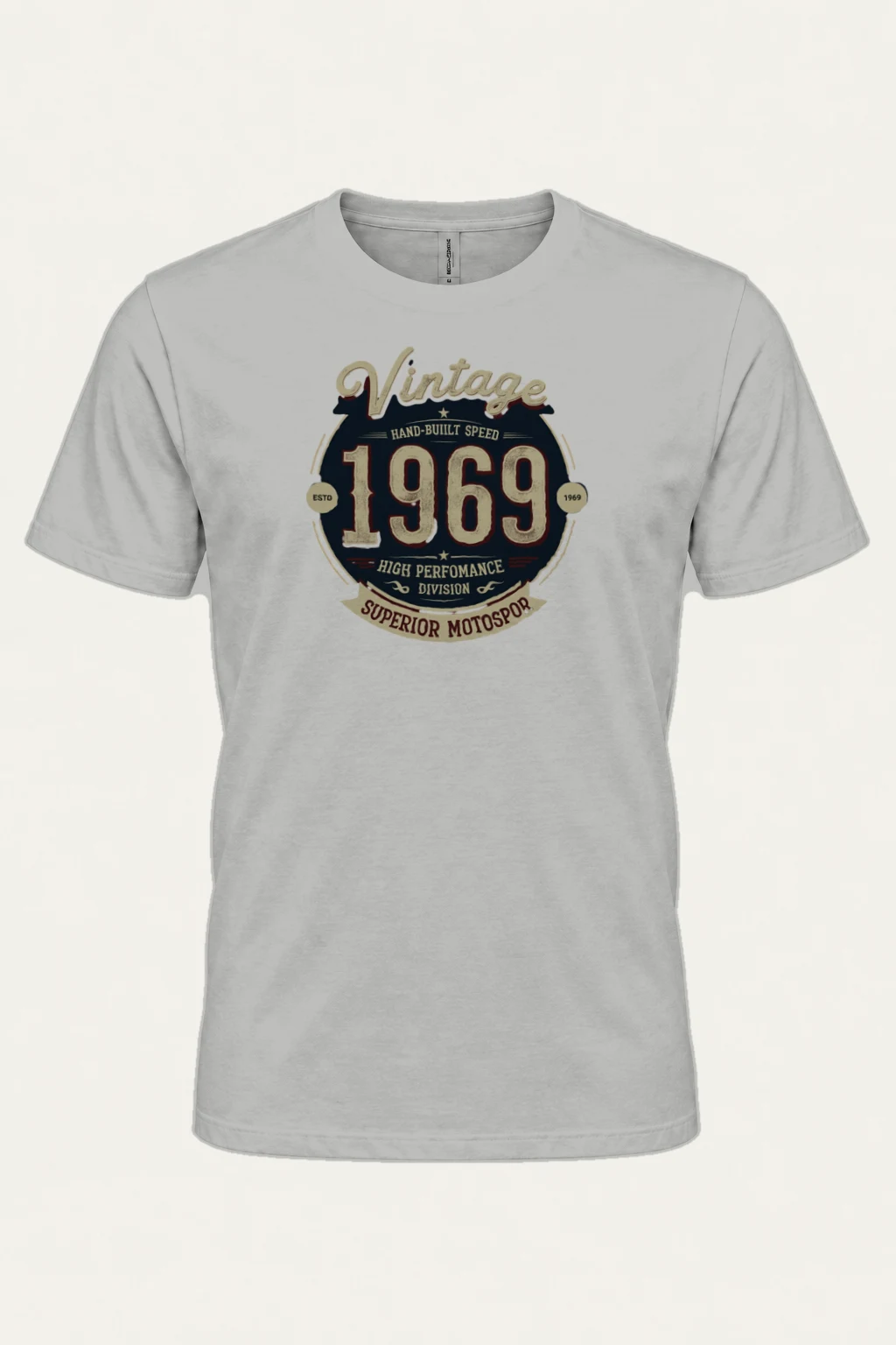"Hand-Built Speed" Heavyweight Unisex Crewneck T-shirt | Gildan 5000