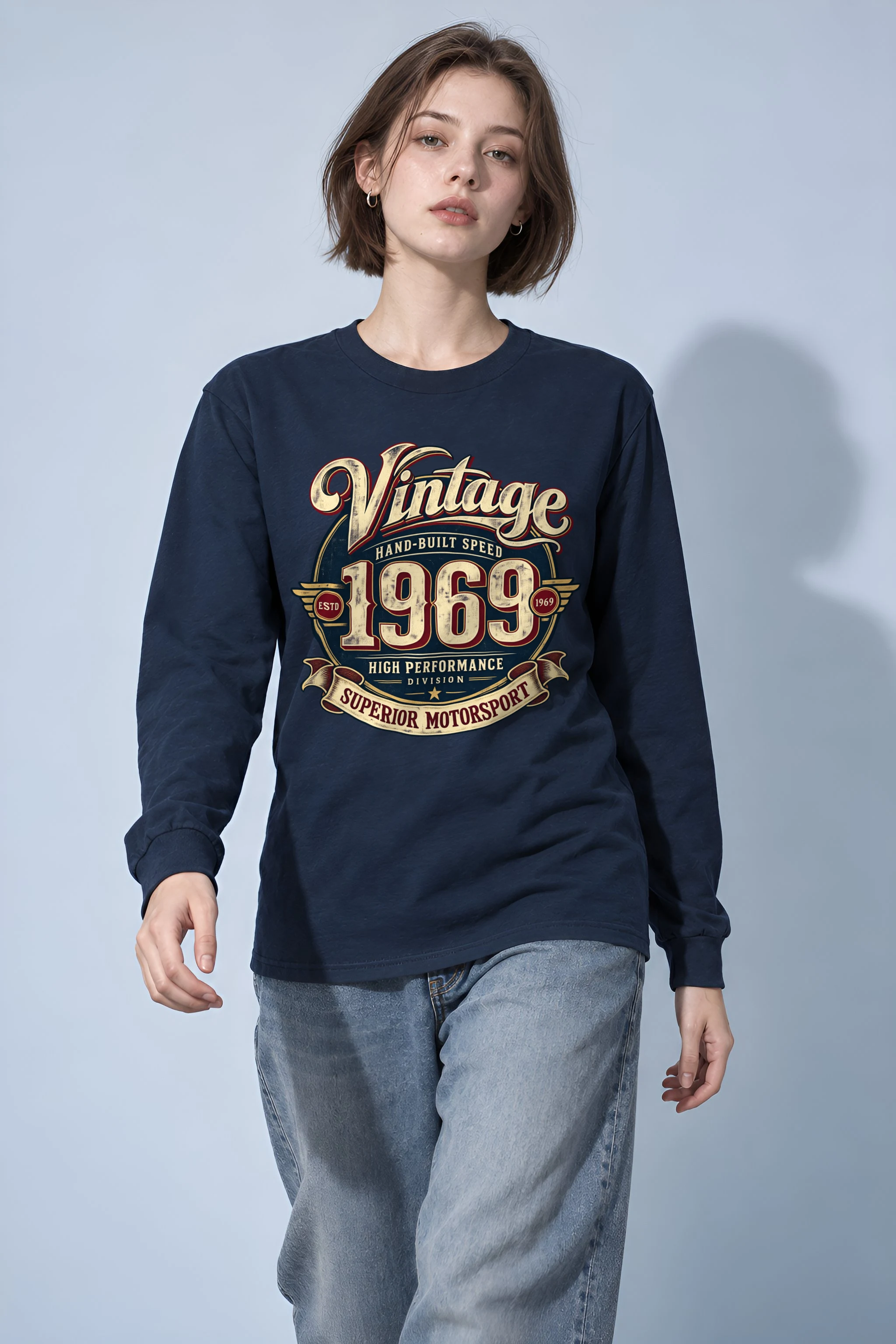 "Hand-Built Speed" Unisex Longsleeve T-shirt
