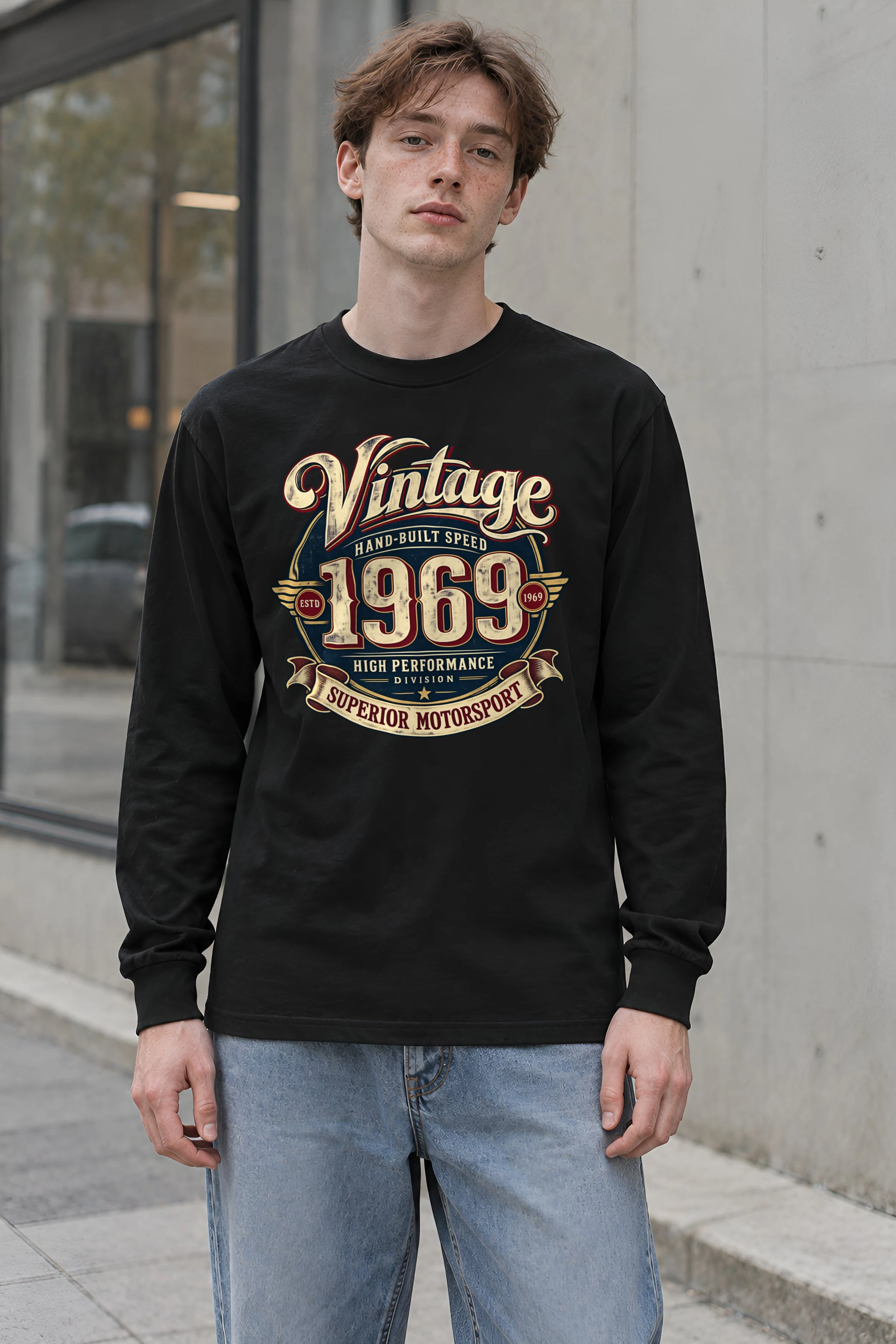"Hand-Built Speed" Unisex Longsleeve T-shirt