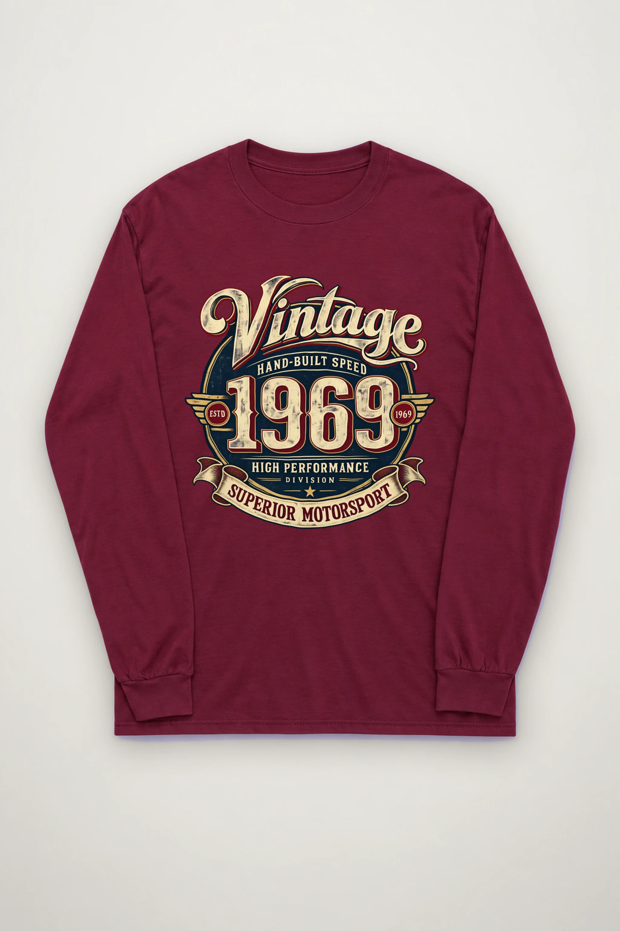 "Hand-Built Speed" Unisex Longsleeve T-shirt