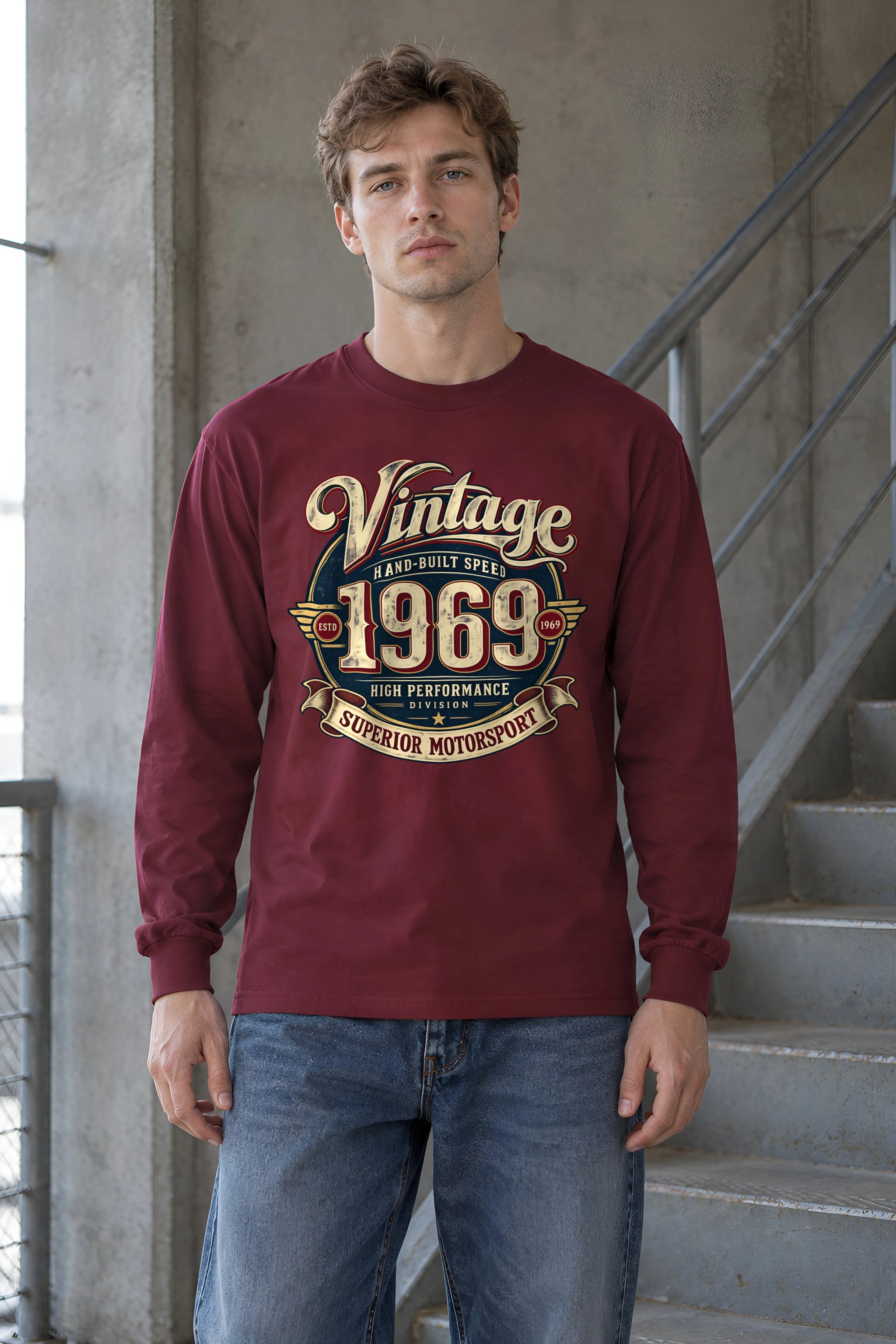 "Hand-Built Speed" Unisex Longsleeve T-shirt