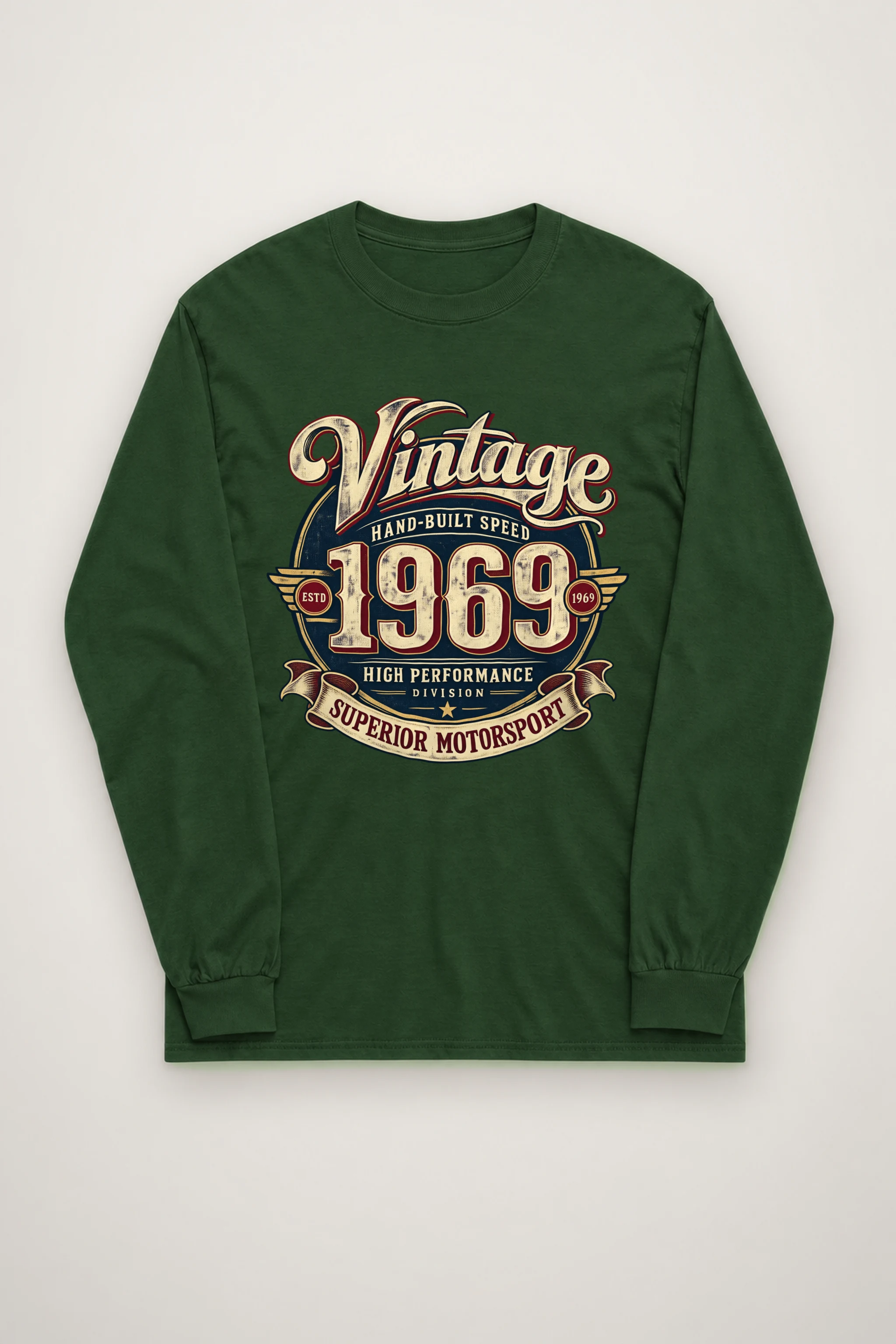"Hand-Built Speed" Unisex Longsleeve T-shirt
