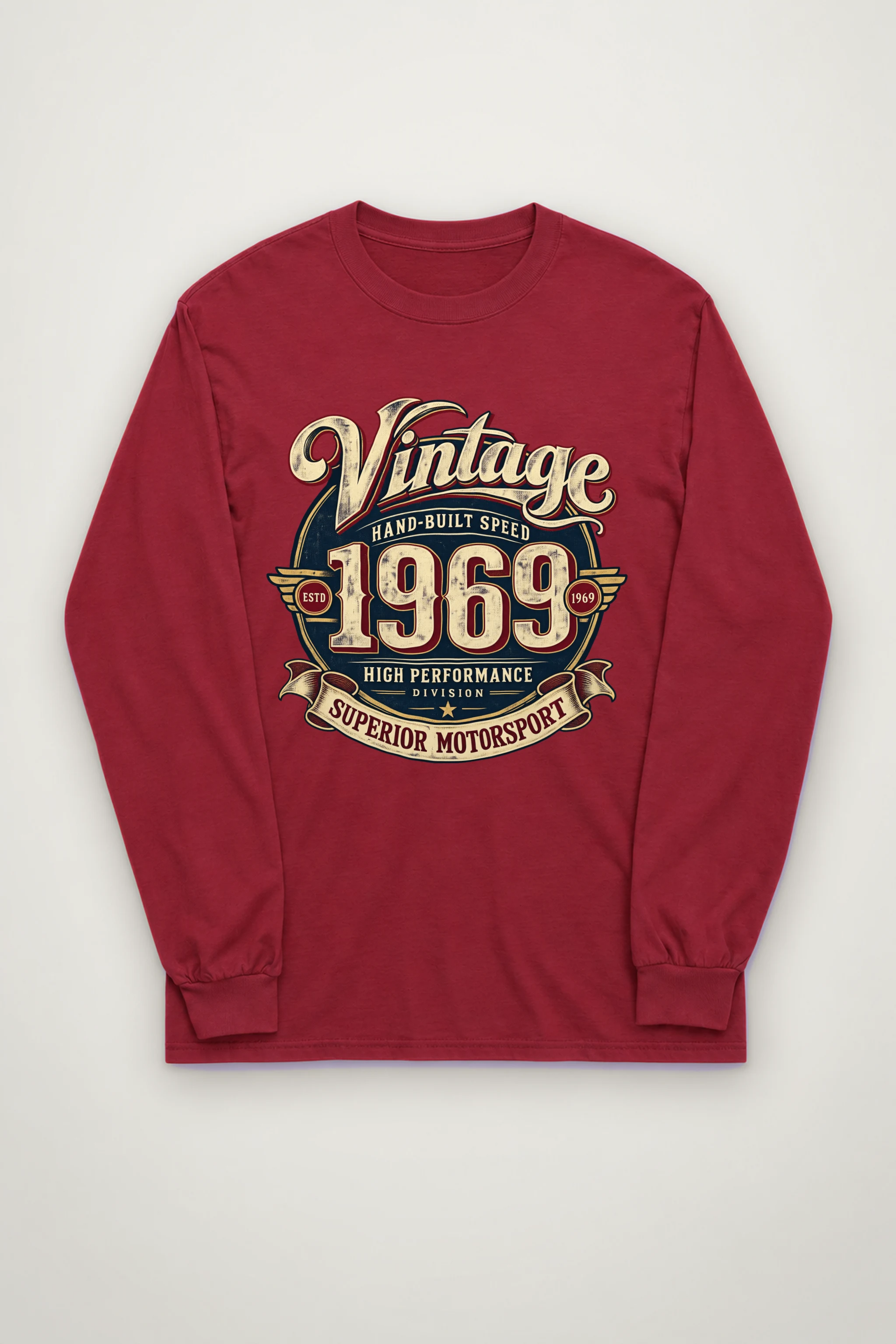 "Hand-Built Speed" Unisex Longsleeve T-shirt