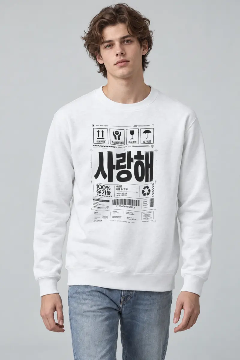 "Handle With Love" Heavy Blend Unisex Crewneck Sweatshirt