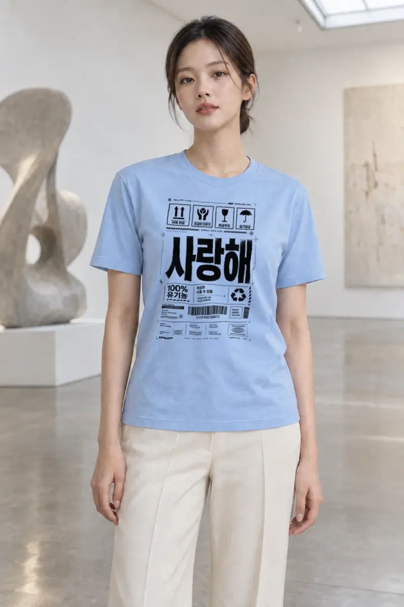"Handle With Love" Heavyweight Unisex Crewneck T-shirt | Gildan 5000