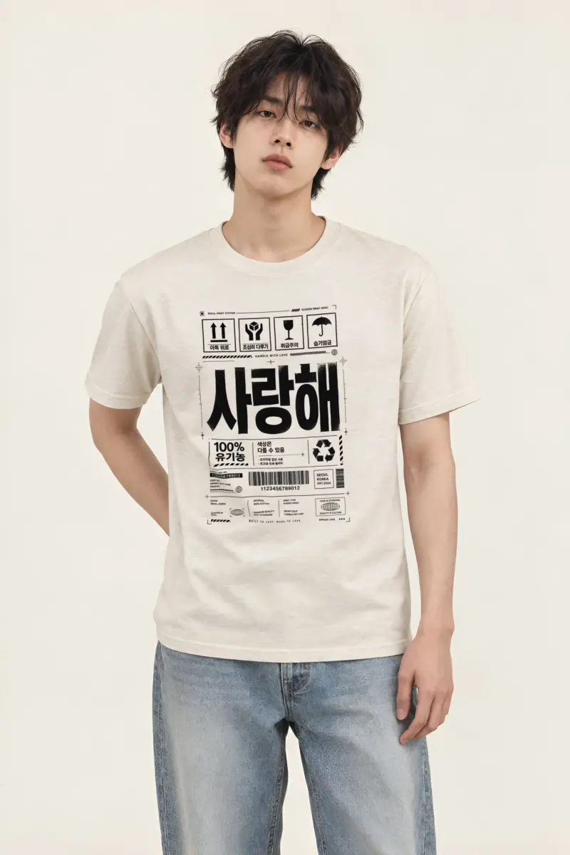 "Handle With Love" Heavyweight Unisex Crewneck T-shirt