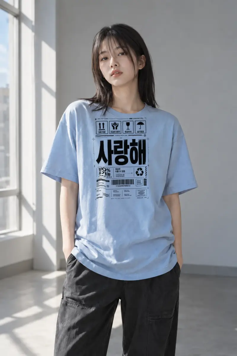 "Handle With Love" Heavyweight Unisex Crewneck T-shirt | Gildan 5000