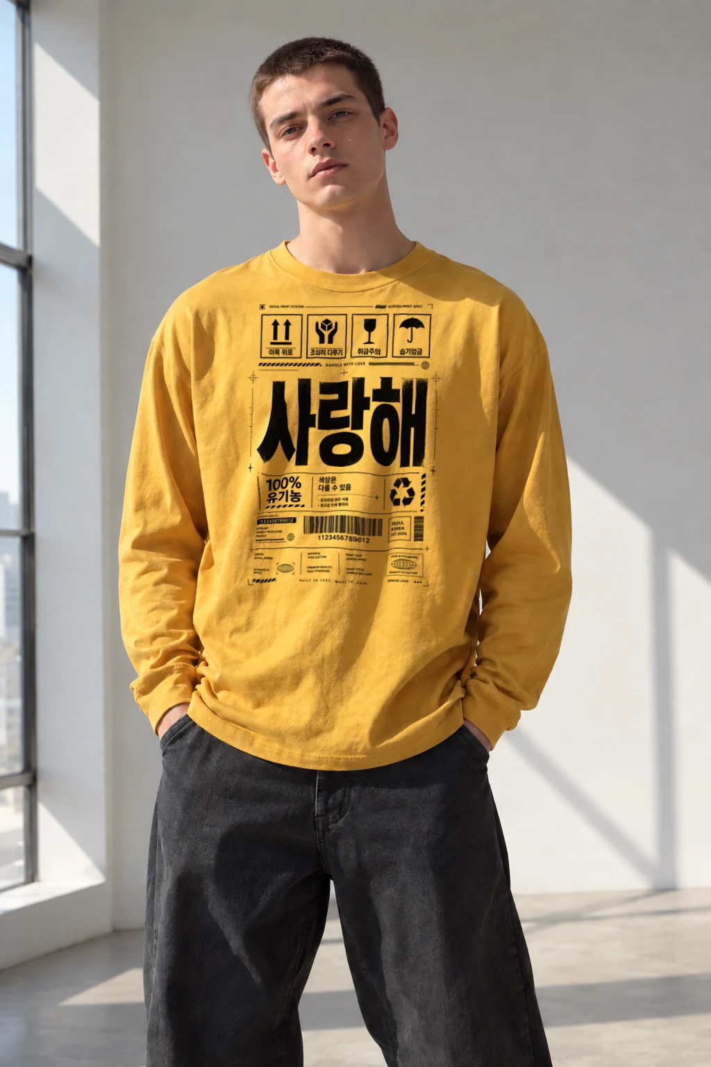 "Handle With Love" Unisex Longsleeve T-shirt | Gildan 2400