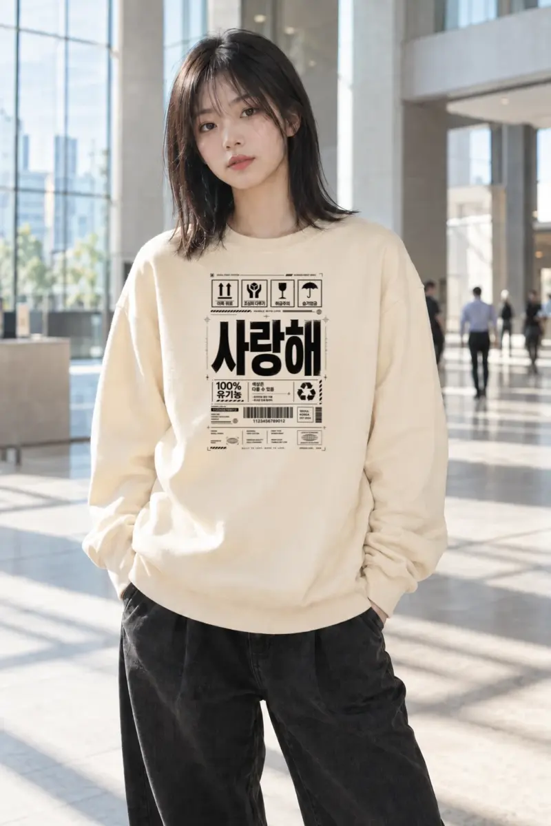 "Handle With Love" Unisex Sponge Fleece Crewneck Sweatshirt | Bella + Canvas 3901
