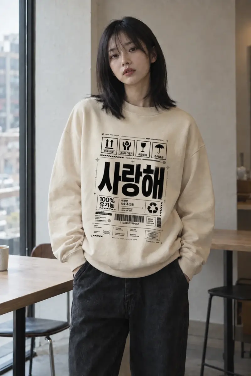 "Handle With Love" Unisex Sponge Fleece Crewneck Sweatshirt | Bella + Canvas 3901