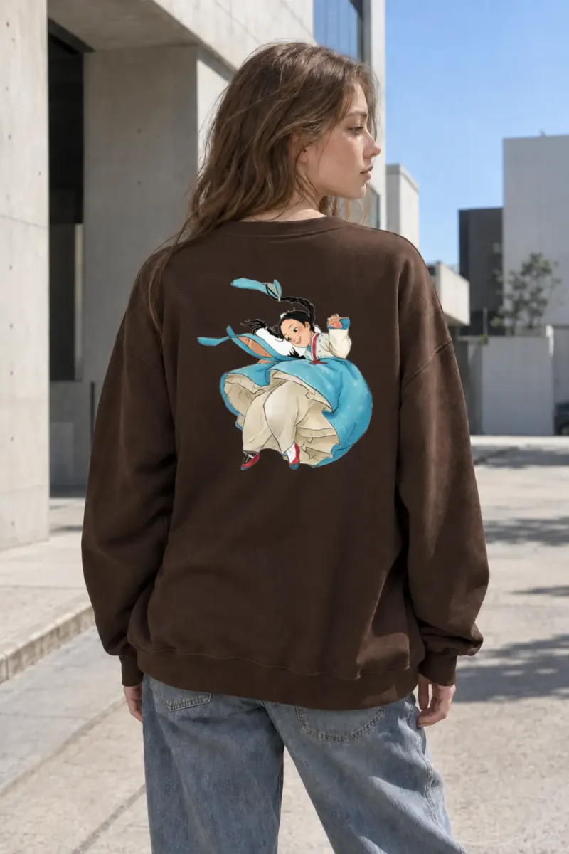 “Hanfu Dance” Heavy Blend Unisex Crewneck Sweatshirt | Gildan 18000