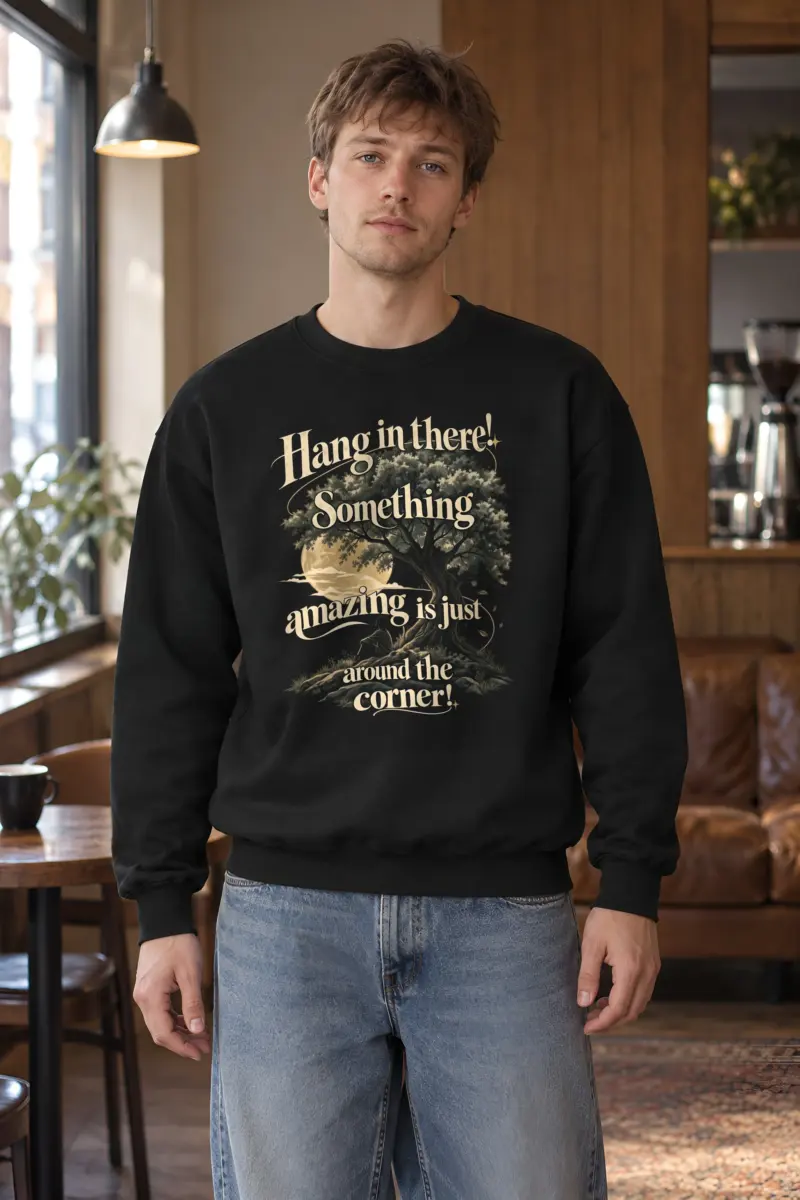 "Hang In There" Heavy Blend Unisex Crewneck Sweatshirt