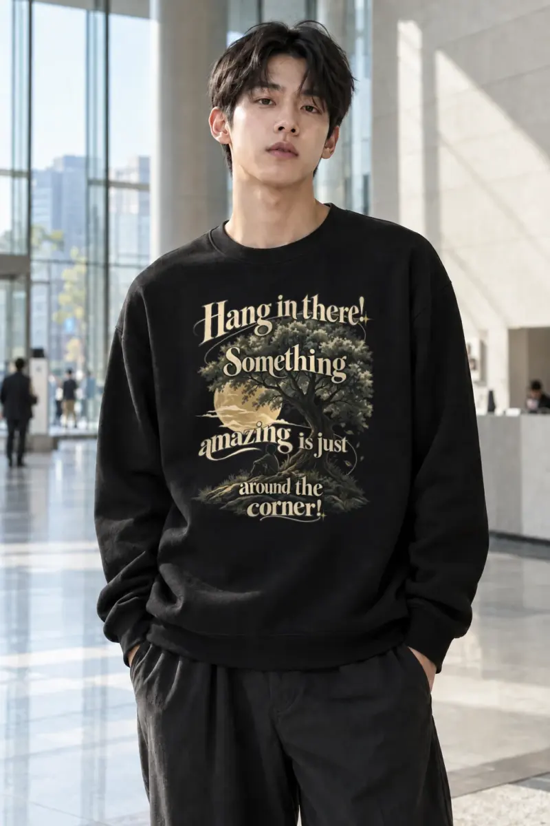"Hang In There" Heavy Blend Unisex Crewneck Sweatshirt | Gildan 18000