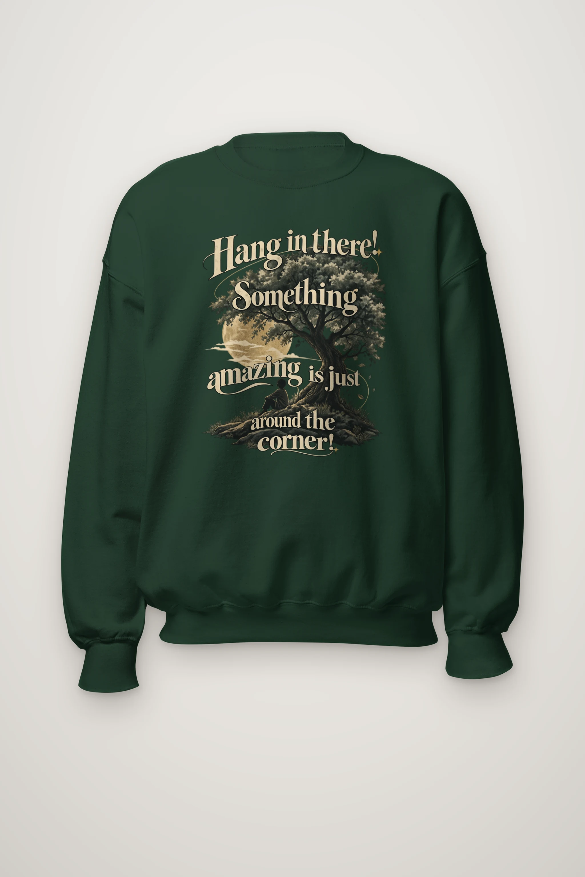 "Hang In There" Heavy Blend Unisex Crewneck Sweatshirt