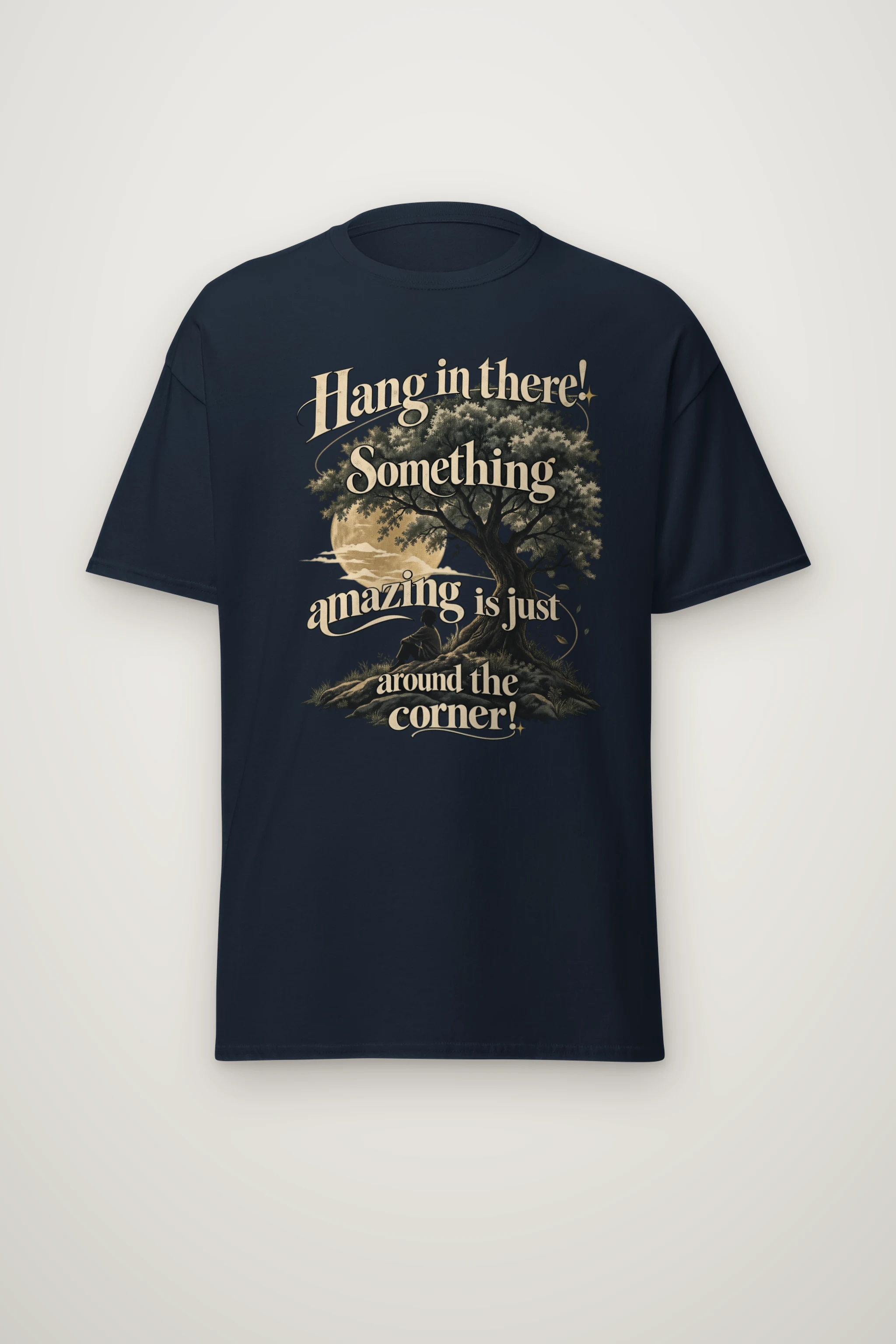 "Hang In There" Heavyweight Unisex Crewneck T-shirt