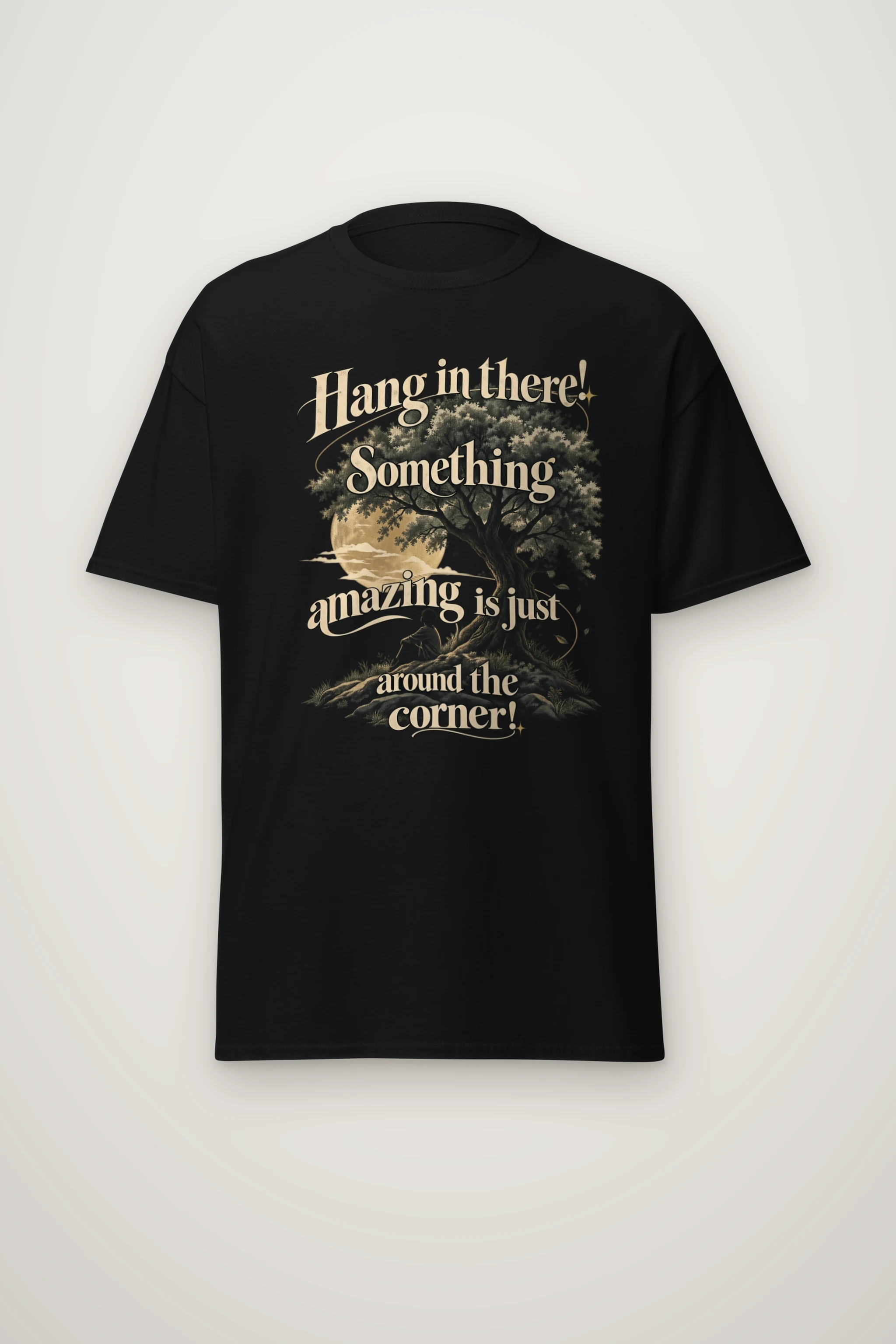 "Hang In There" Heavyweight Unisex Crewneck T-shirt