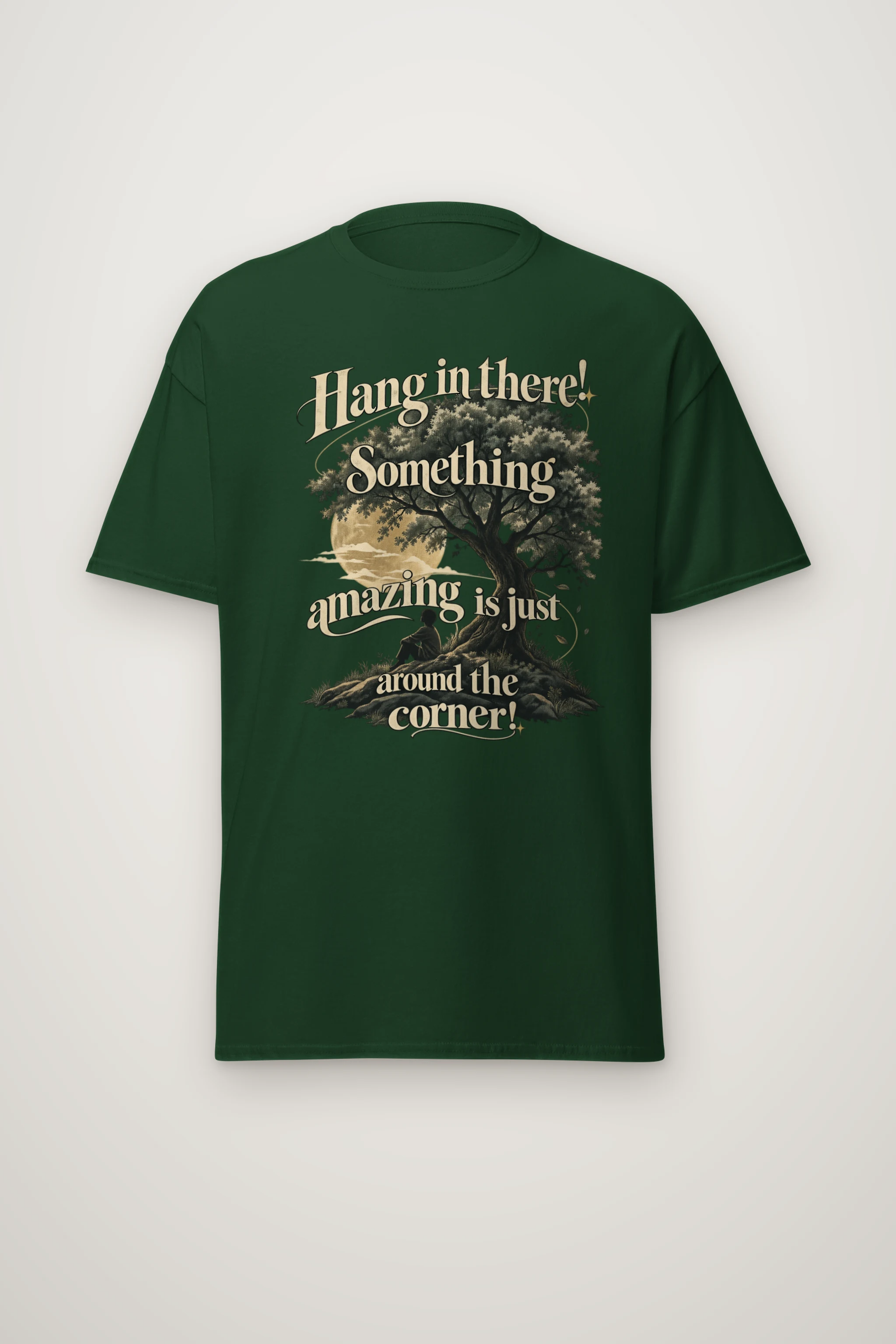 "Hang In There" Heavyweight Unisex Crewneck T-shirt
