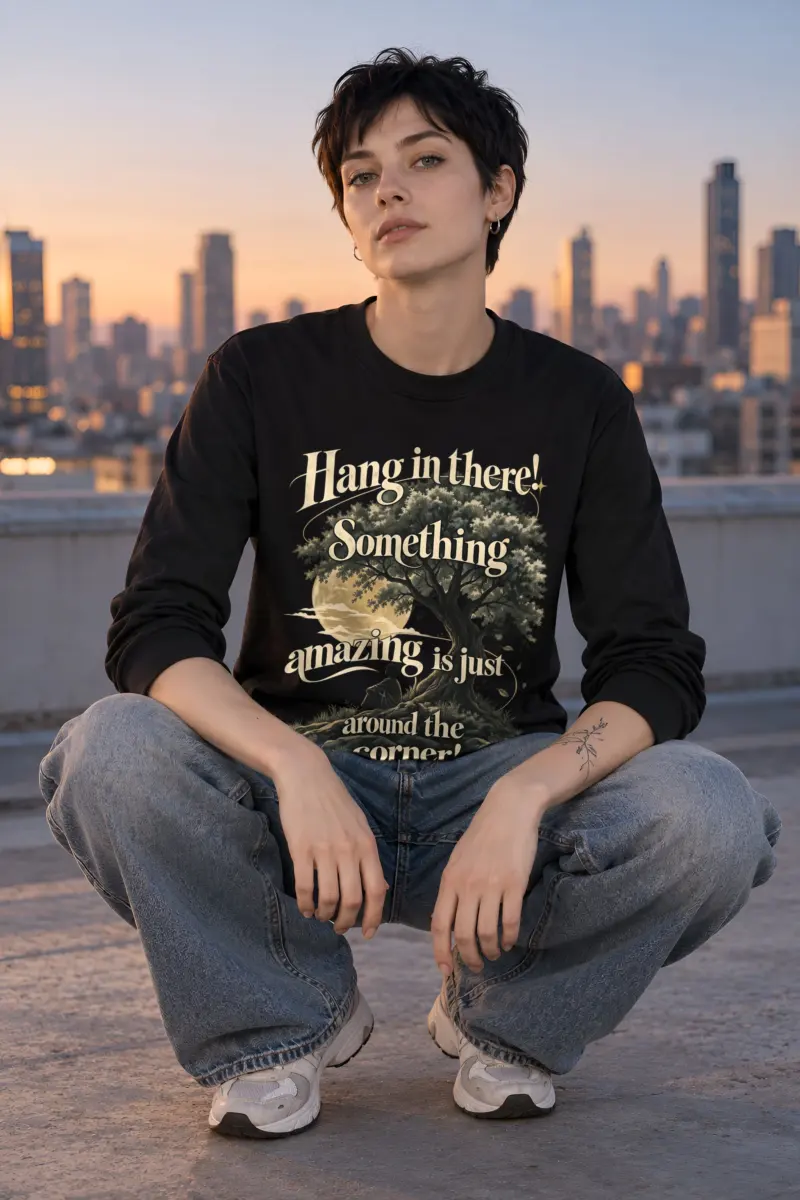 "Hang In There" Unisex Longsleeve T-shirt