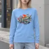 "Sunset Happiness Script" Unisex Longsleeve T-shirt