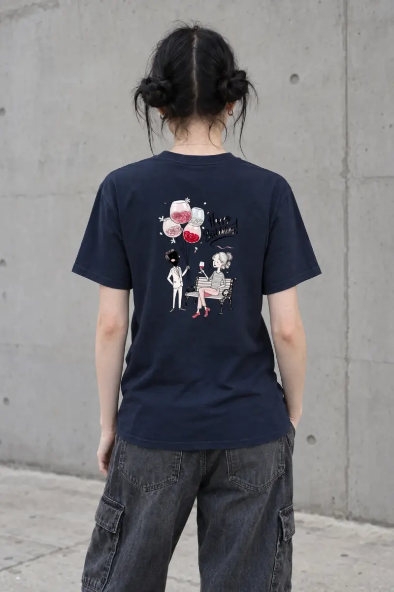 "Happy Birthday Balloons" Heavyweight Unisex Crewneck T-shirt