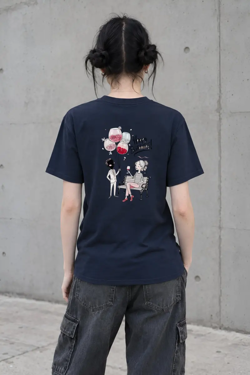 "Happy Birthday Balloons" Heavyweight Unisex Crewneck T-shirt
