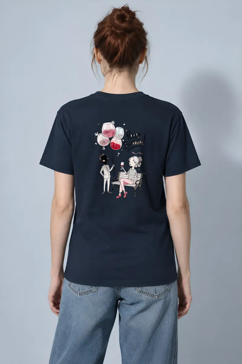 "Happy Birthday Balloons" Heavyweight Unisex Crewneck T-shirt