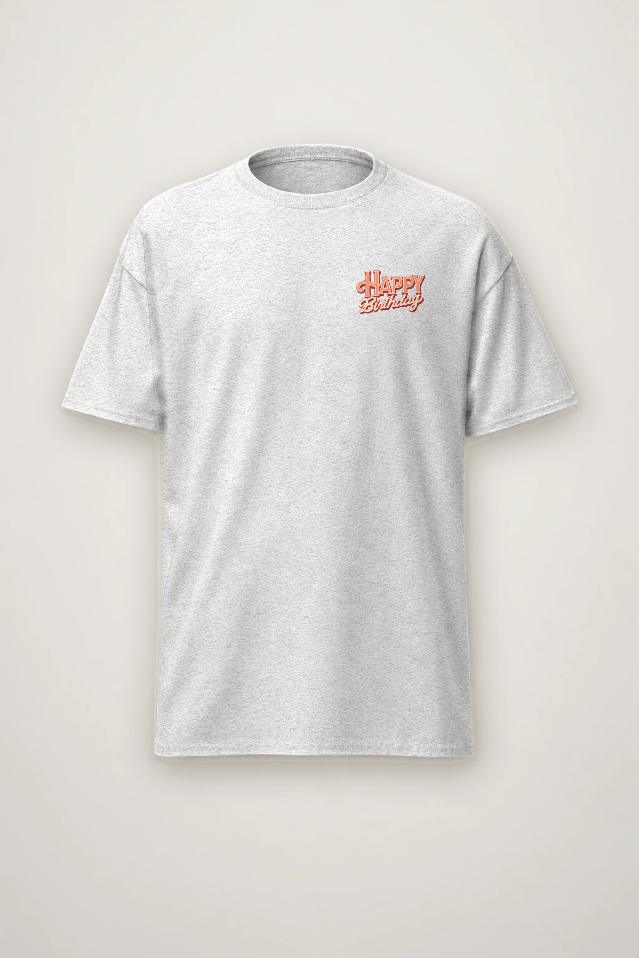 "Happy Birthday Bear" Heavyweight Unisex Crewneck T-shirt