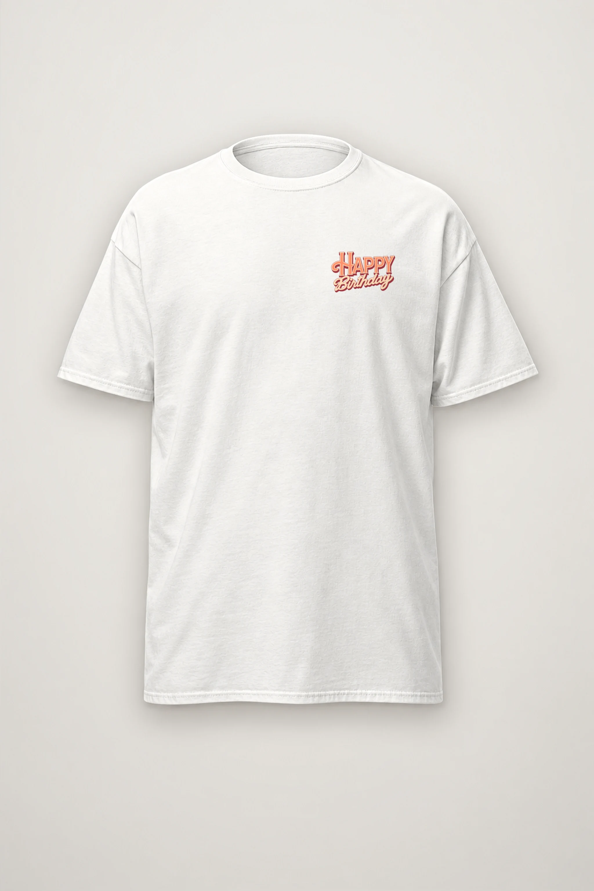 "Happy Birthday Bear" Heavyweight Unisex Crewneck T-shirt
