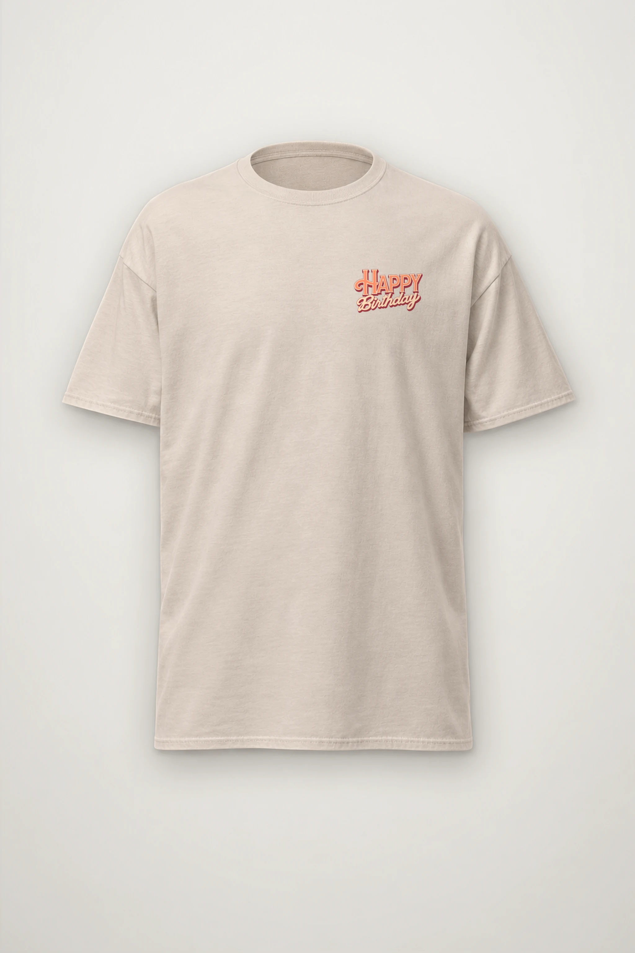 "Happy Birthday Bear" Heavyweight Unisex Crewneck T-shirt