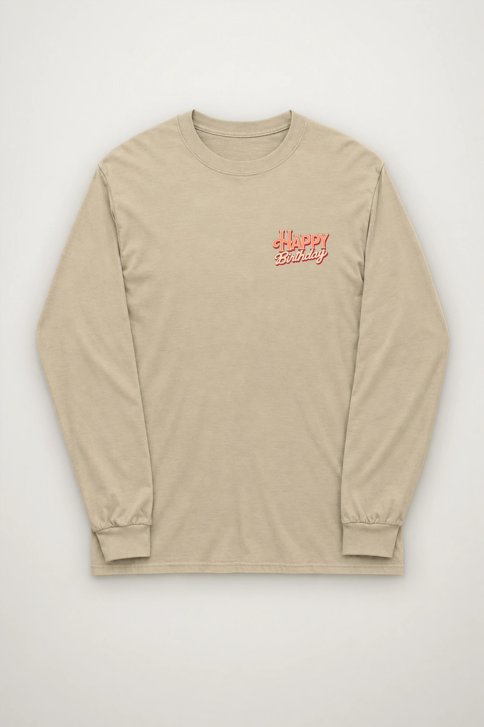"Happy Birthday Bear" Unisex Longsleeve T-shirt