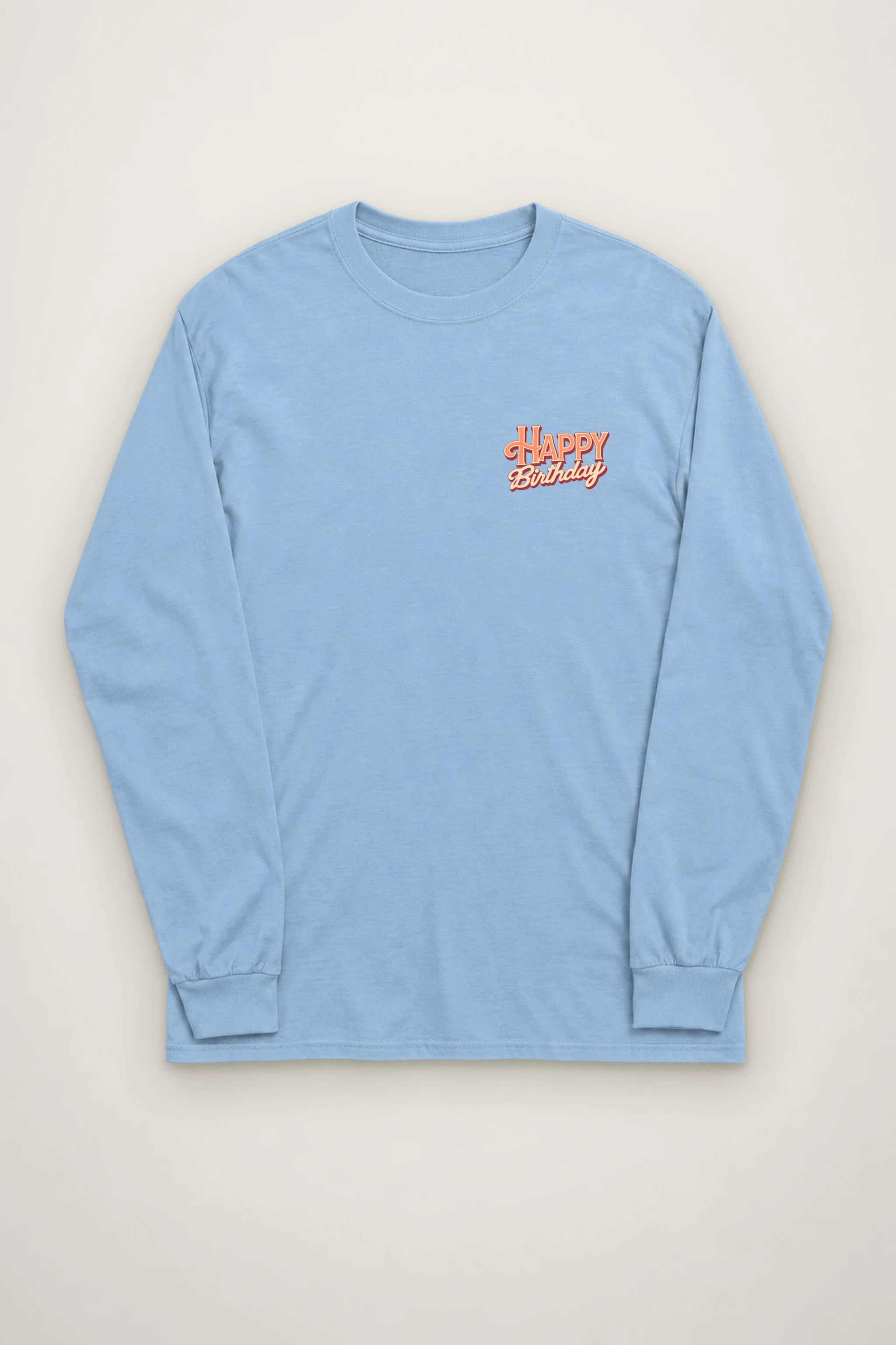 "Happy Birthday Bear" Unisex Longsleeve T-shirt