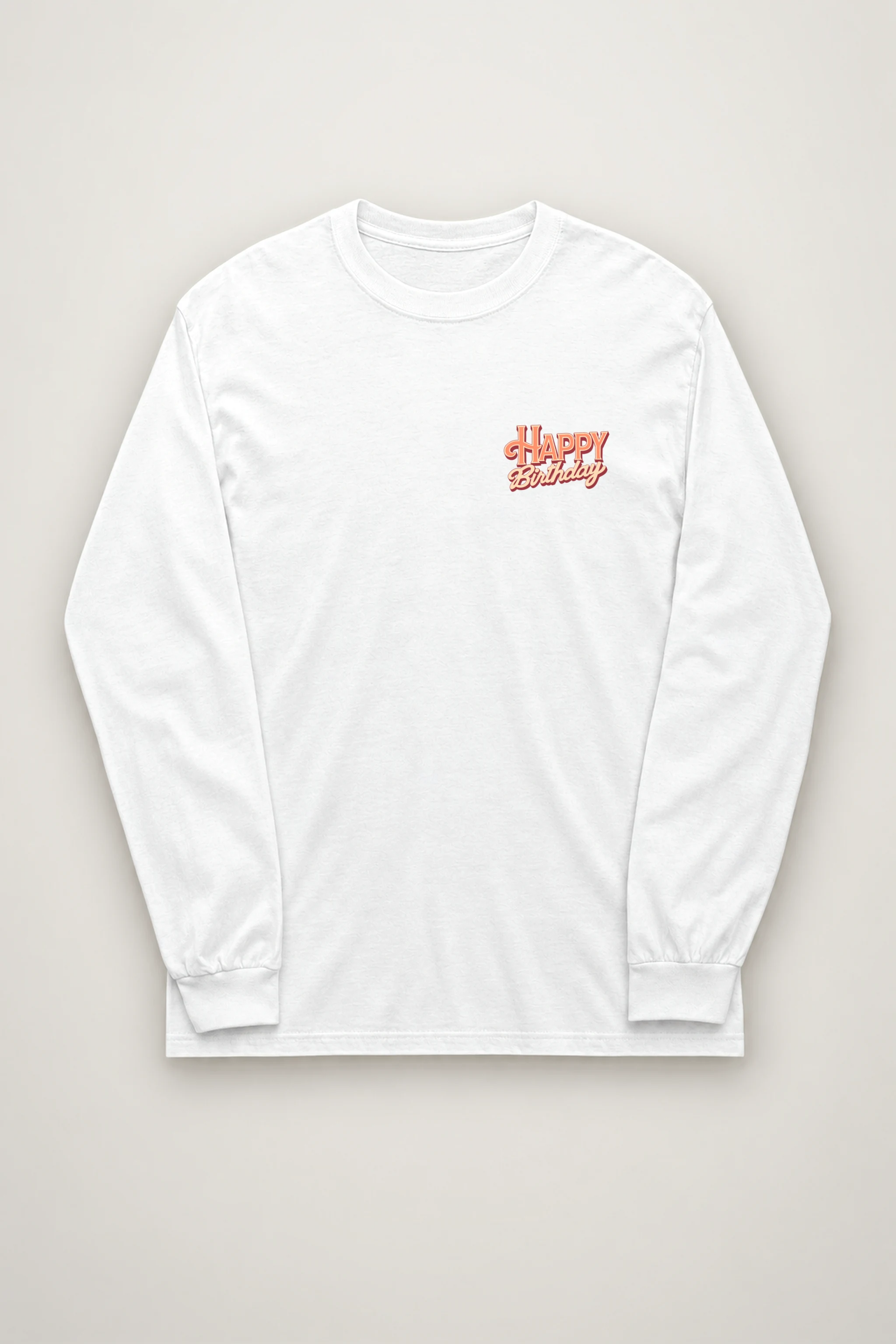 "Happy Birthday Bear" Unisex Longsleeve T-shirt