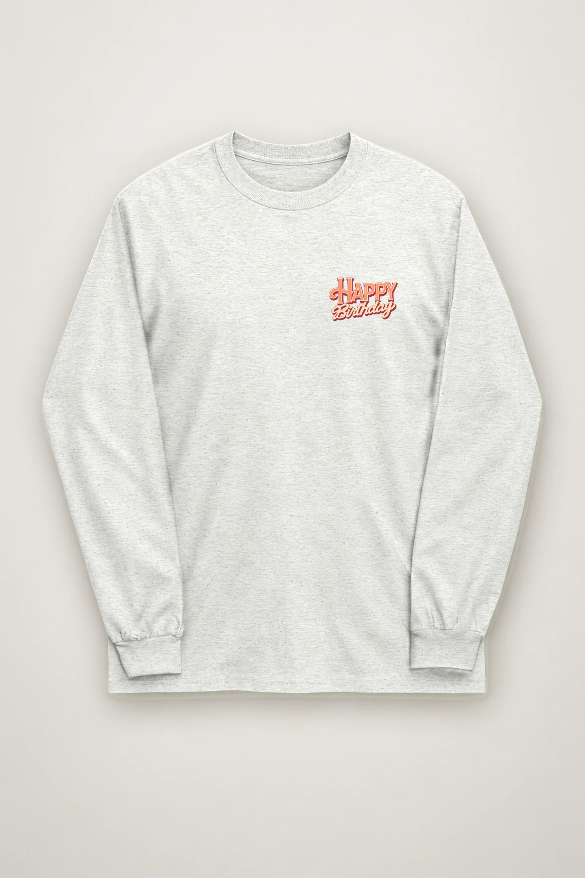 "Happy Birthday Bear" Unisex Longsleeve T-shirt